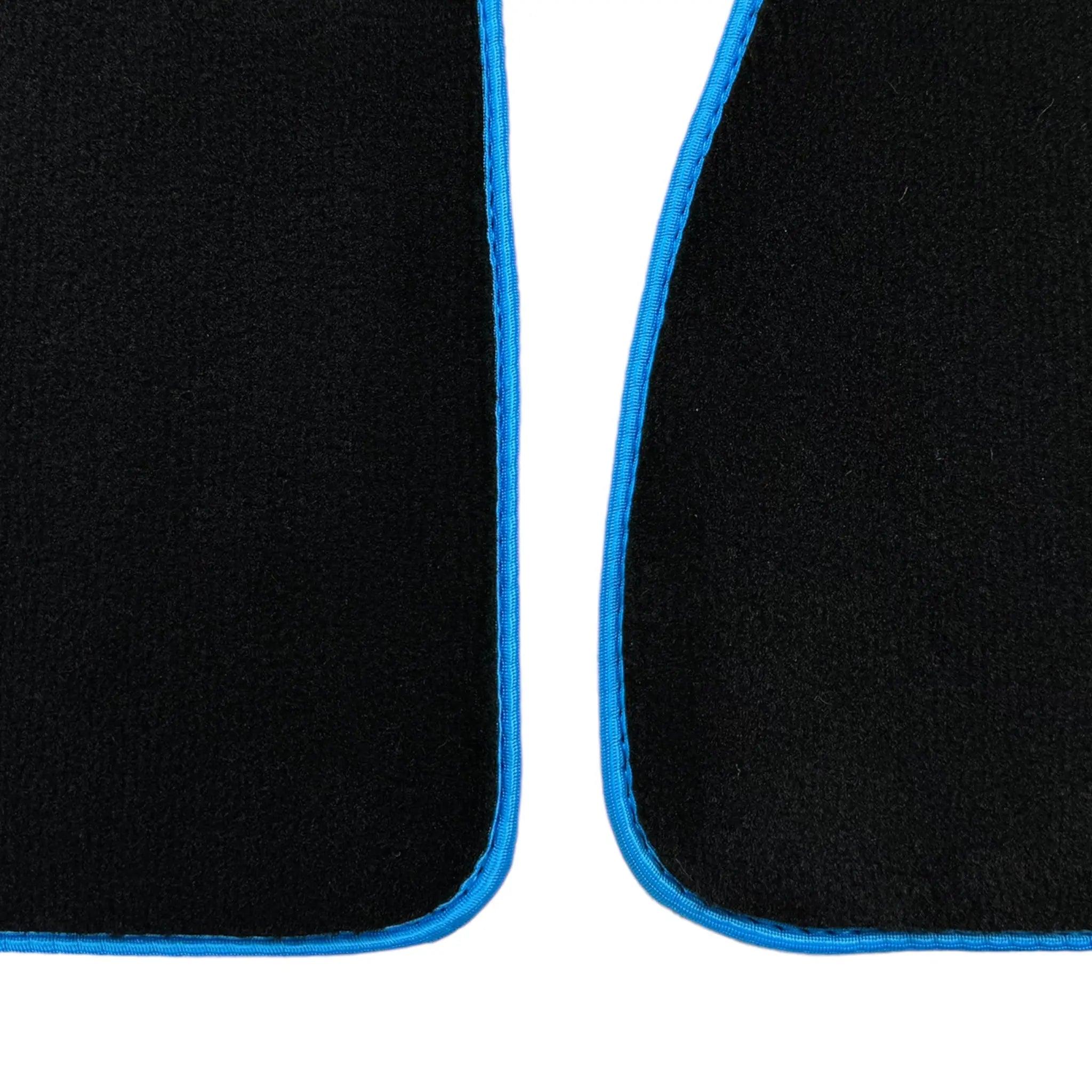 Black Floor Mats For BMW 5 Series G30 | Blue Trim