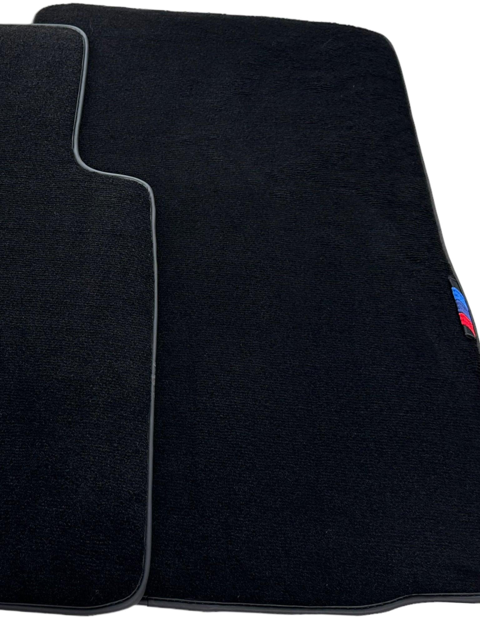 Black Floor Mats For BMW Z4 Series G29 With 3 Color Stripes Tailored Set Perfect Fit - AutoWin