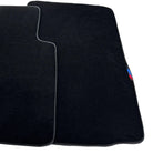 Black Floor Mats For BMW Z4 Series G29 With 3 Color Stripes Tailored Set Perfect Fit - AutoWin