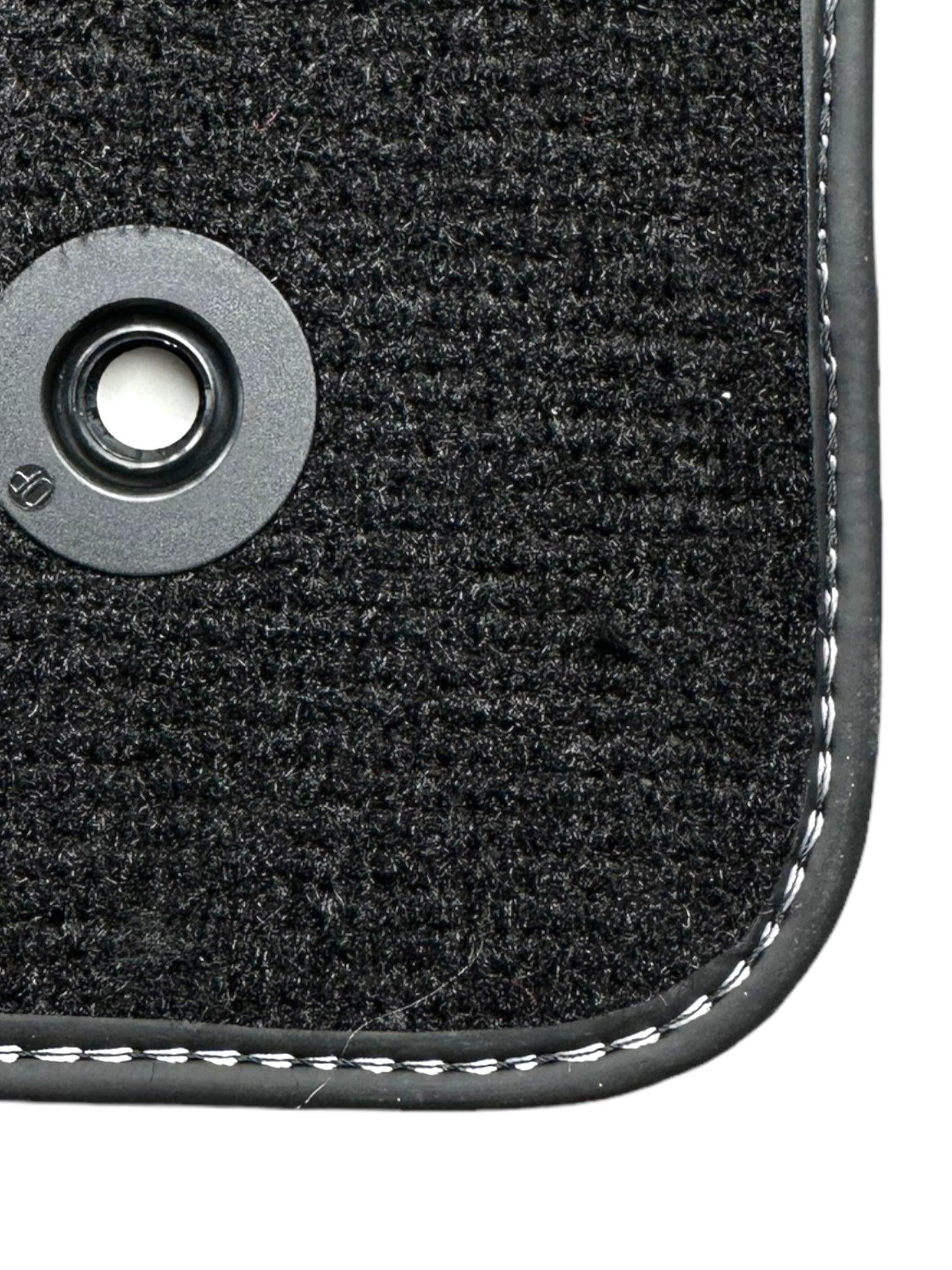 Black Floor Mats For Ford Mustang VI (2015-2023) With Pony