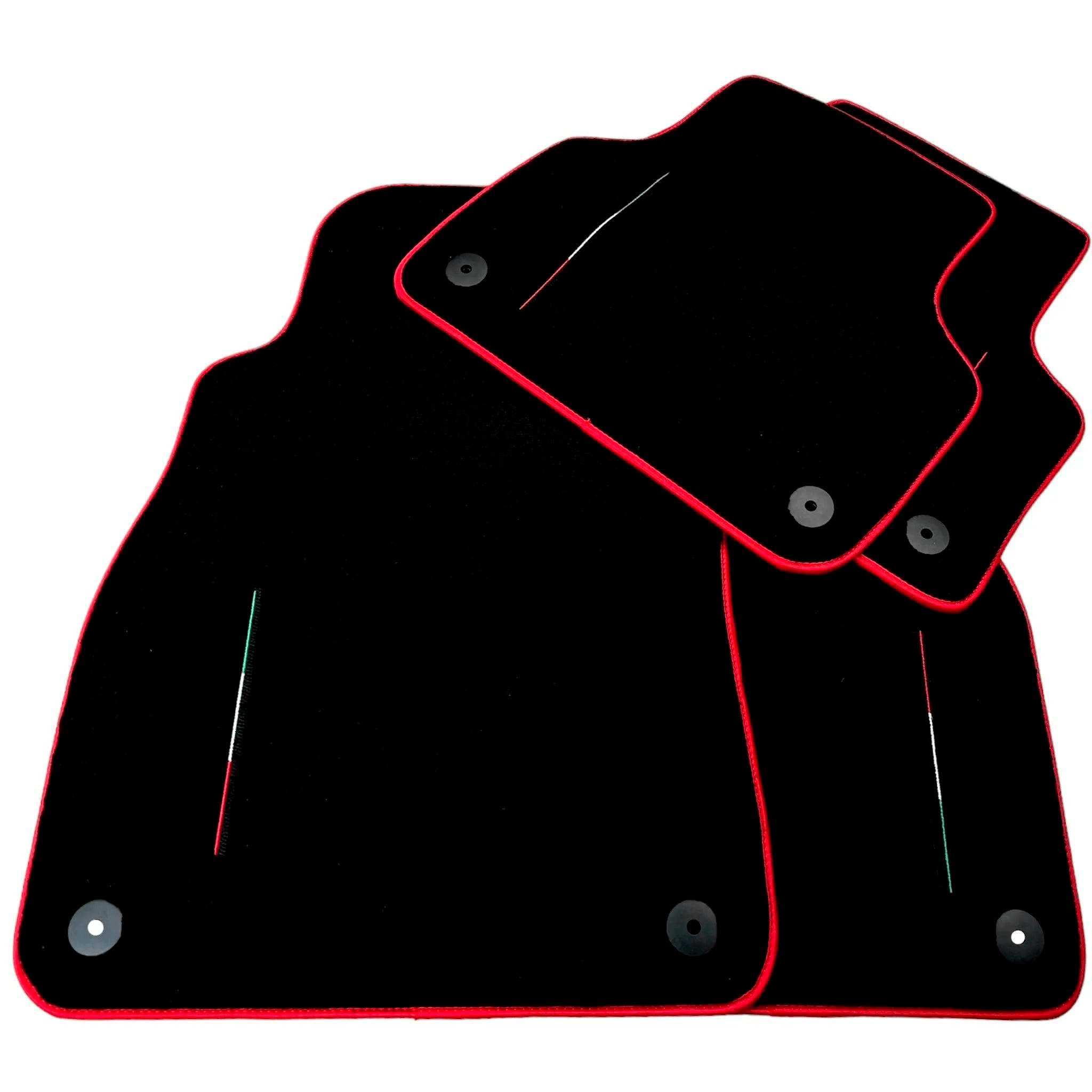 Black Floor Mats for Lamborghini Urus with Red Trim | Right Hand Drive - AutoWin