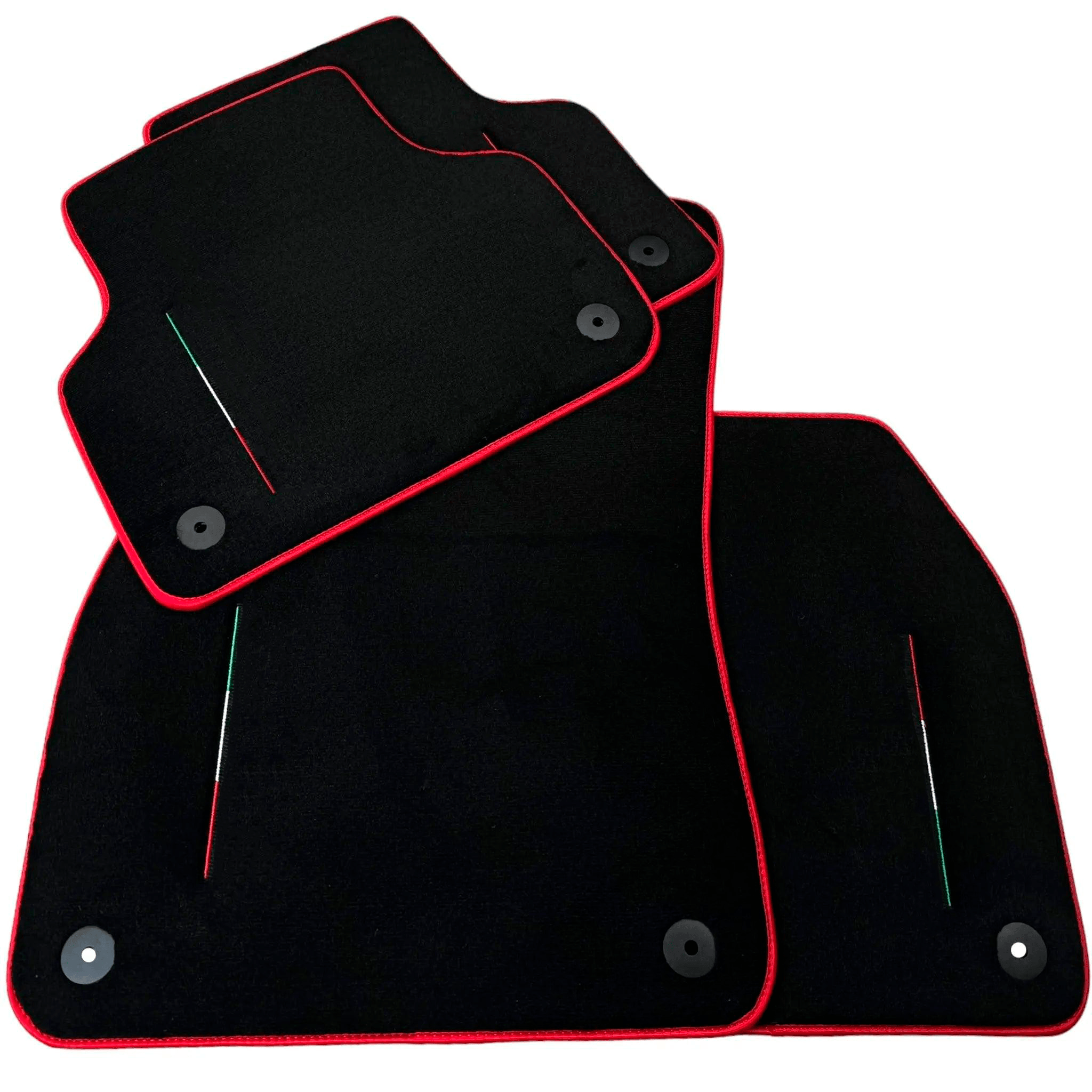 Black Floor Mats for Lamborghini Urus with Red Trim | Right Hand Drive - AutoWin