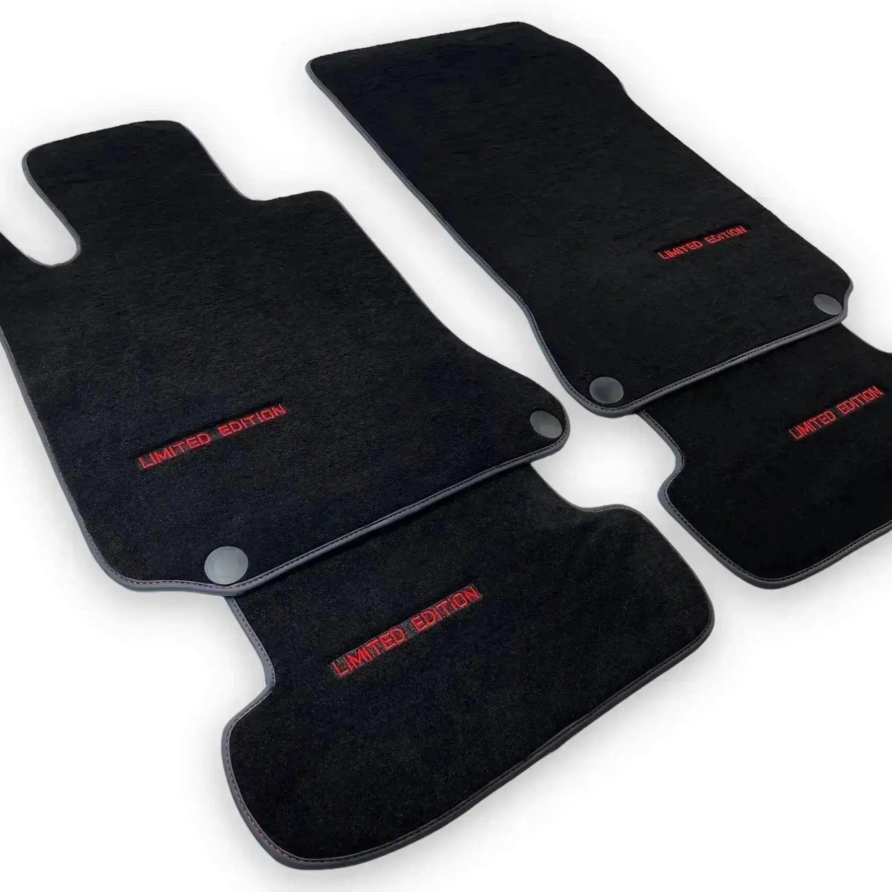 Black Floor Mats For Mercedes Benz GLC-Class C253 Coupe (2020-2023) Hybrid | Limited Edition - AutoWin