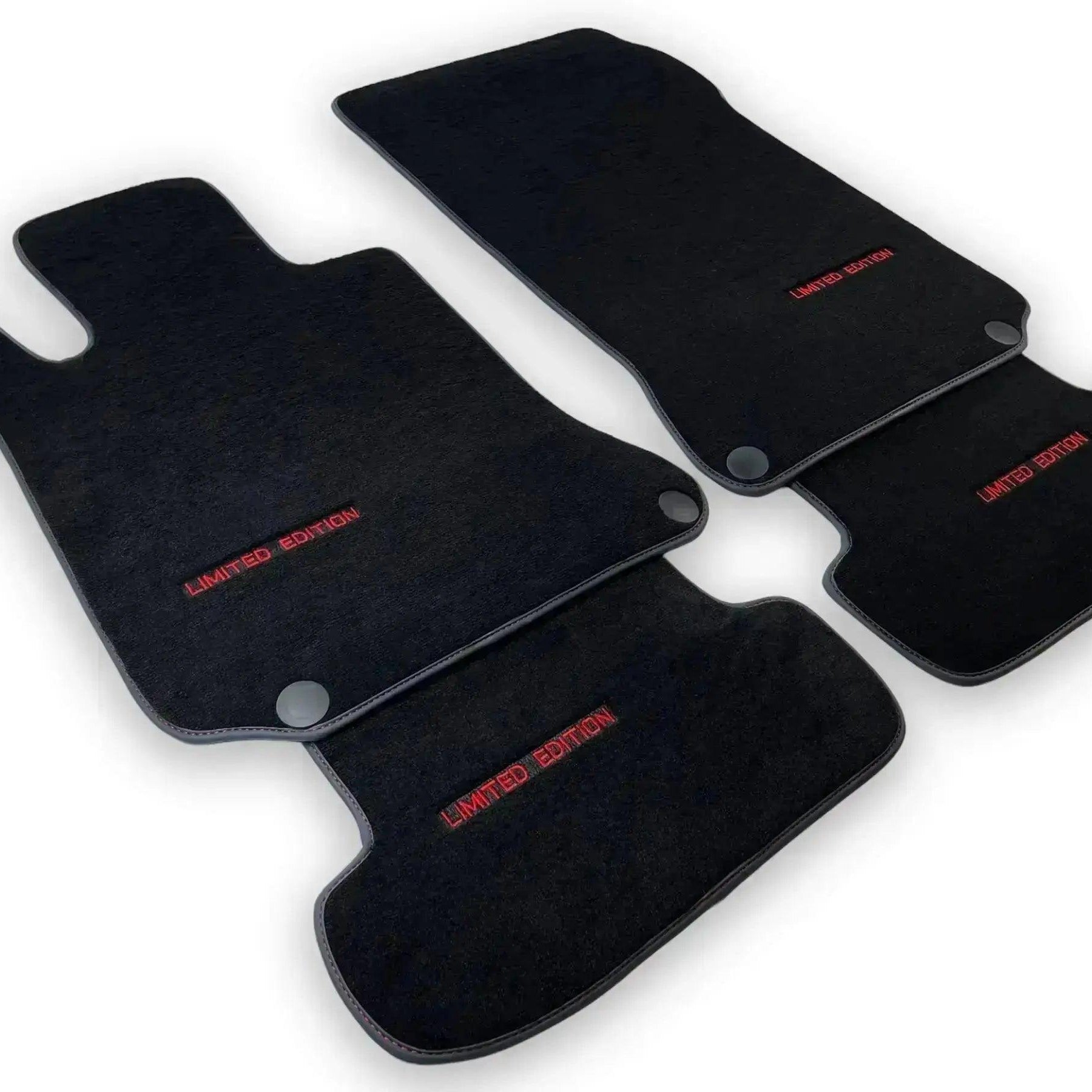 Black Floor Mats For Mercedes Benz GLC-Class X253 SUV (2015-2019) | Limited Edition - AutoWin