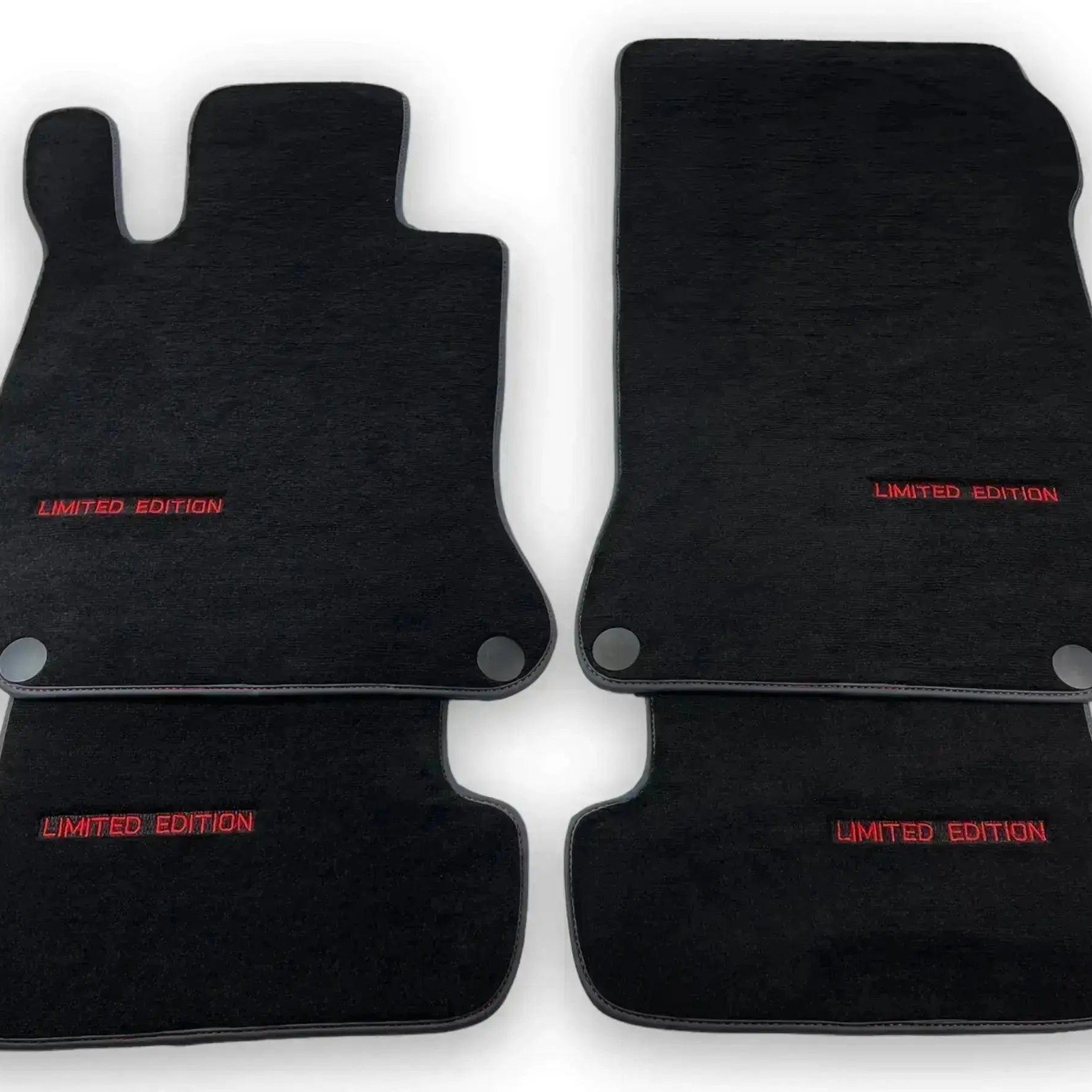 Black Floor Mats For Mercedes Benz S-Class C126 Coupe (1981-1991) | Limited Edition - AutoWin