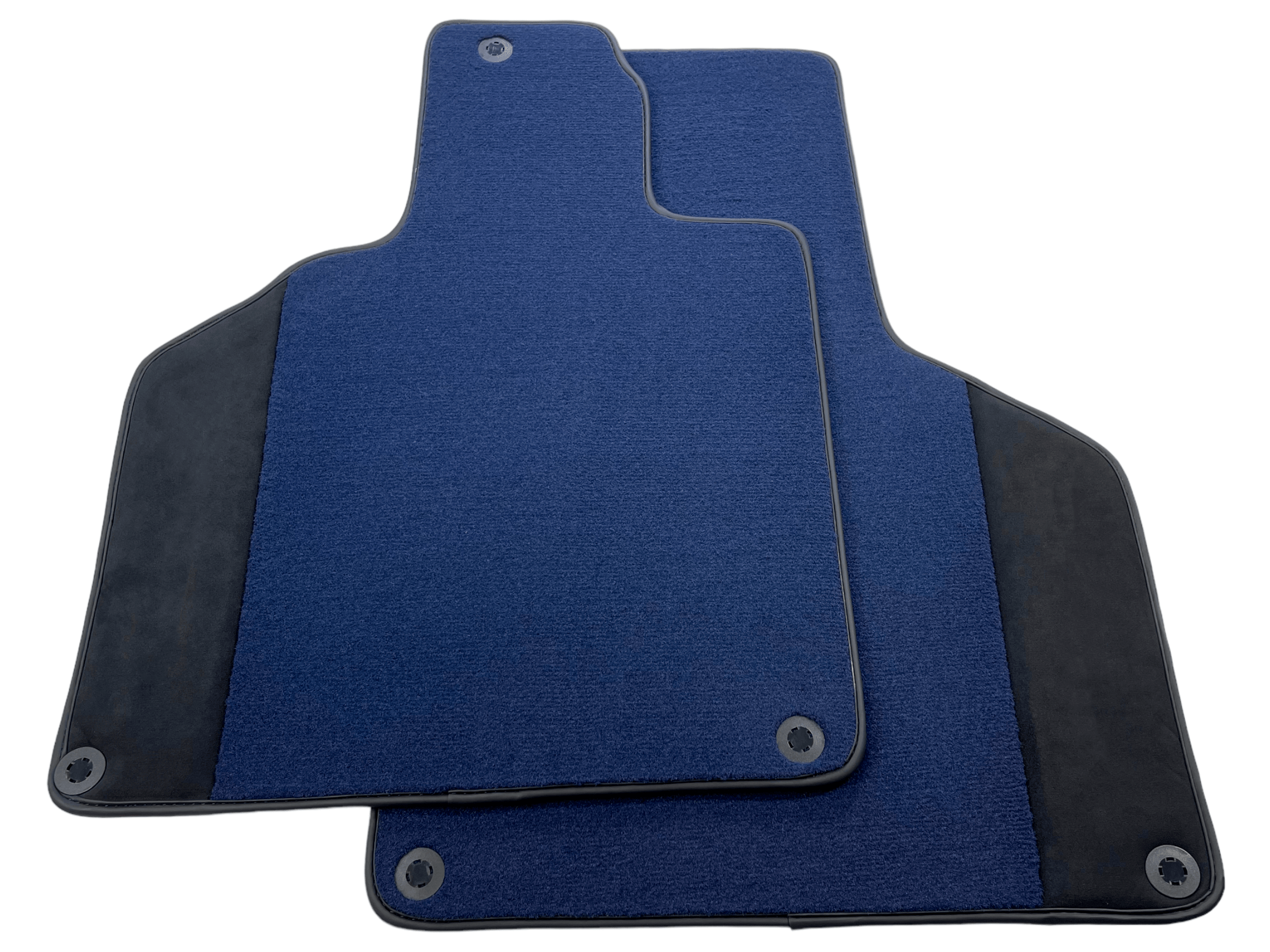 Customizable Dark Blue Floor Mats for Lamborghini Gallardo With Alcantara Leather