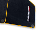 Floor Mats for Lamborghini Gallardo With Yellow Trim