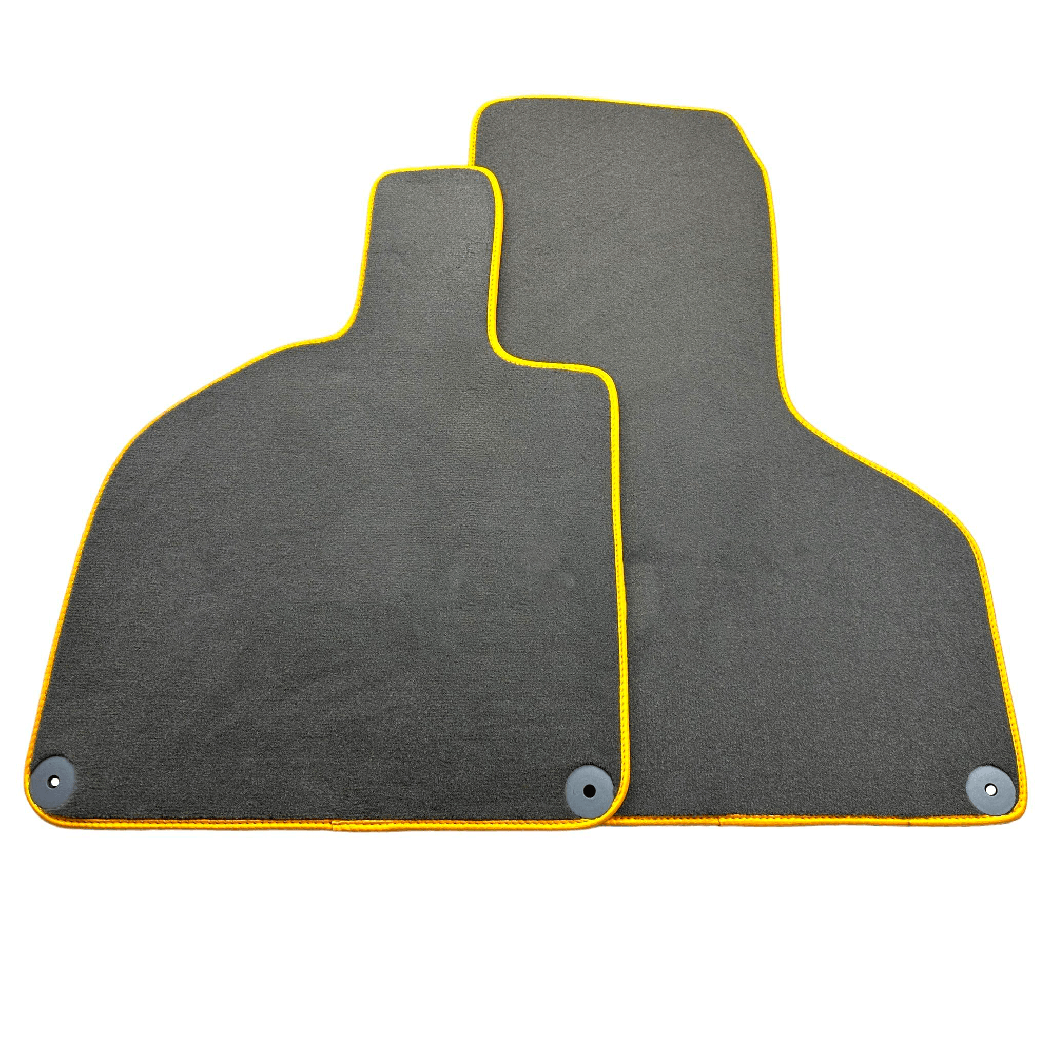 Gray Car Floor Mats for Lamborghini Huracan EVO | Yellow Trim