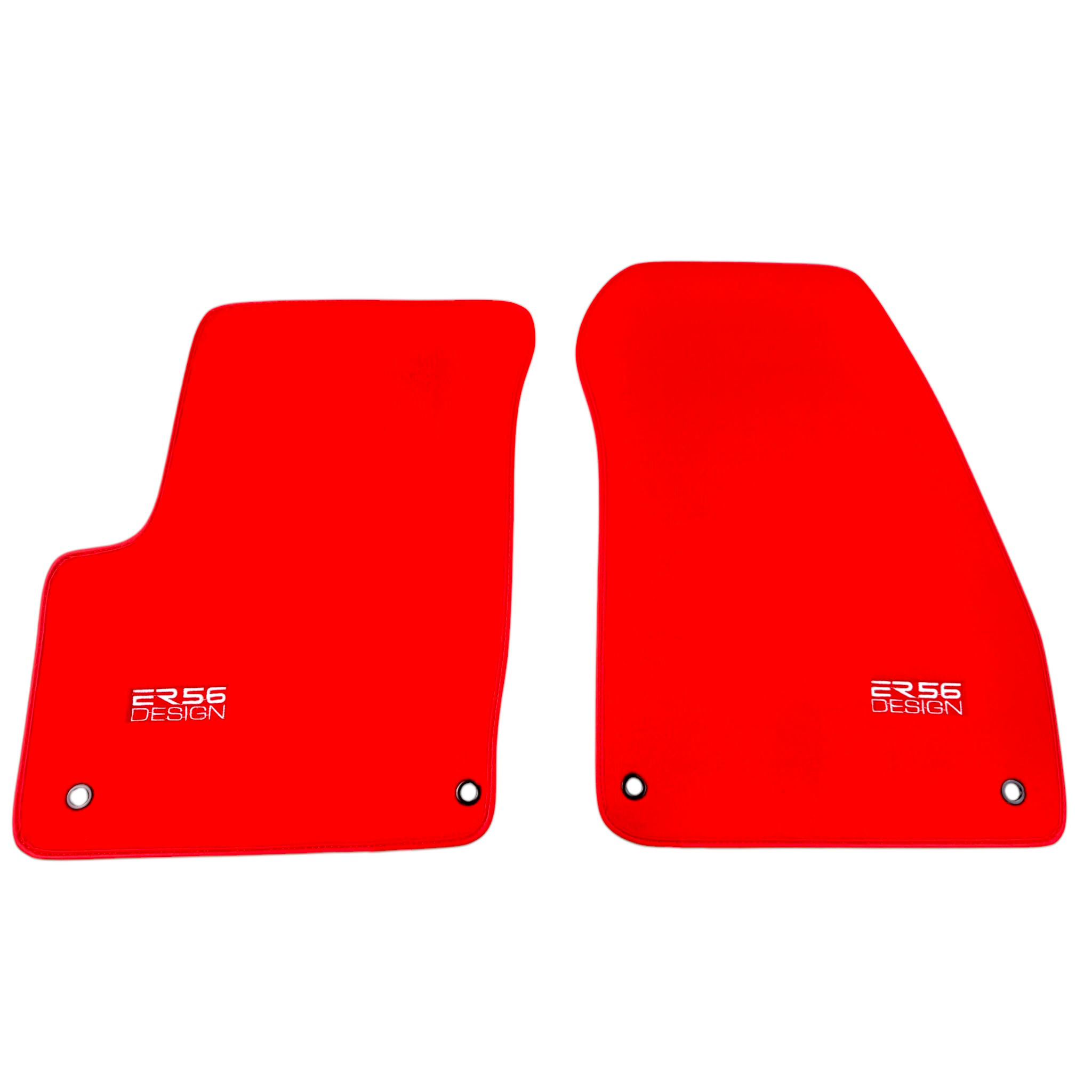 Red Floor Mats for Jeep Compass (2020-2024) Plug-in Hybrid by ER56 Design