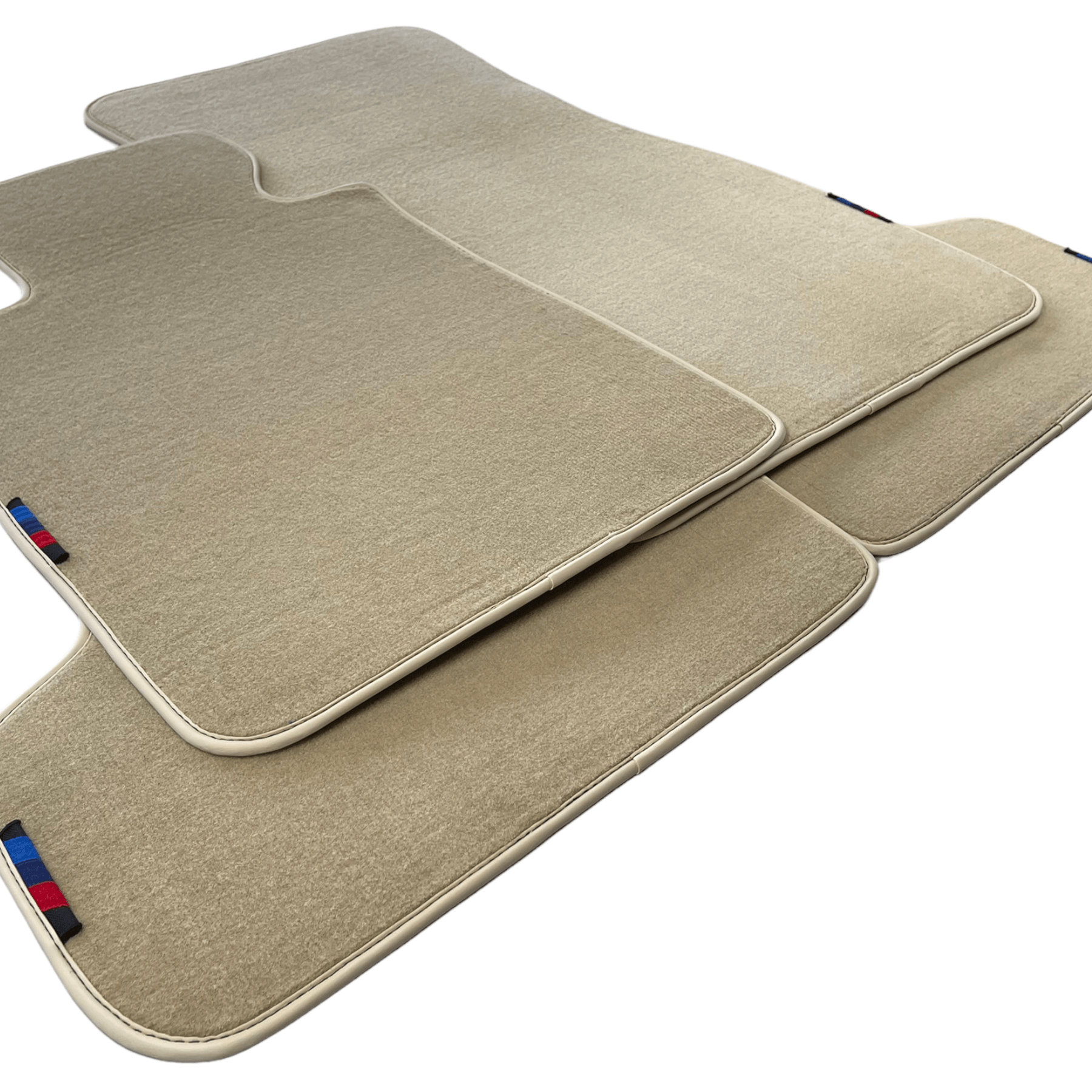 Beige Mats For BMW 5 Series G30 With M Package - AutoWin