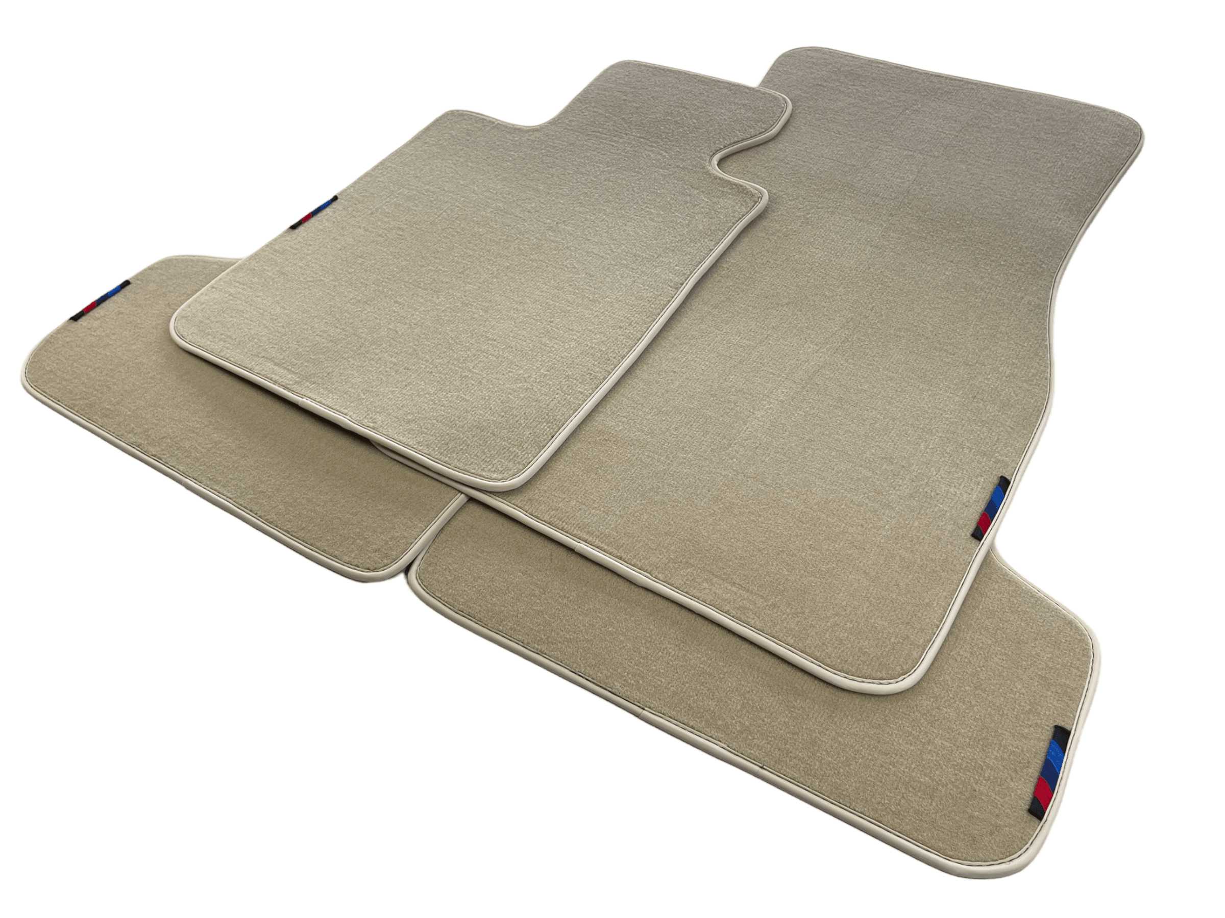 Beige Mats For BMW M6 F06 Gran Coupe With M Package - AutoWin