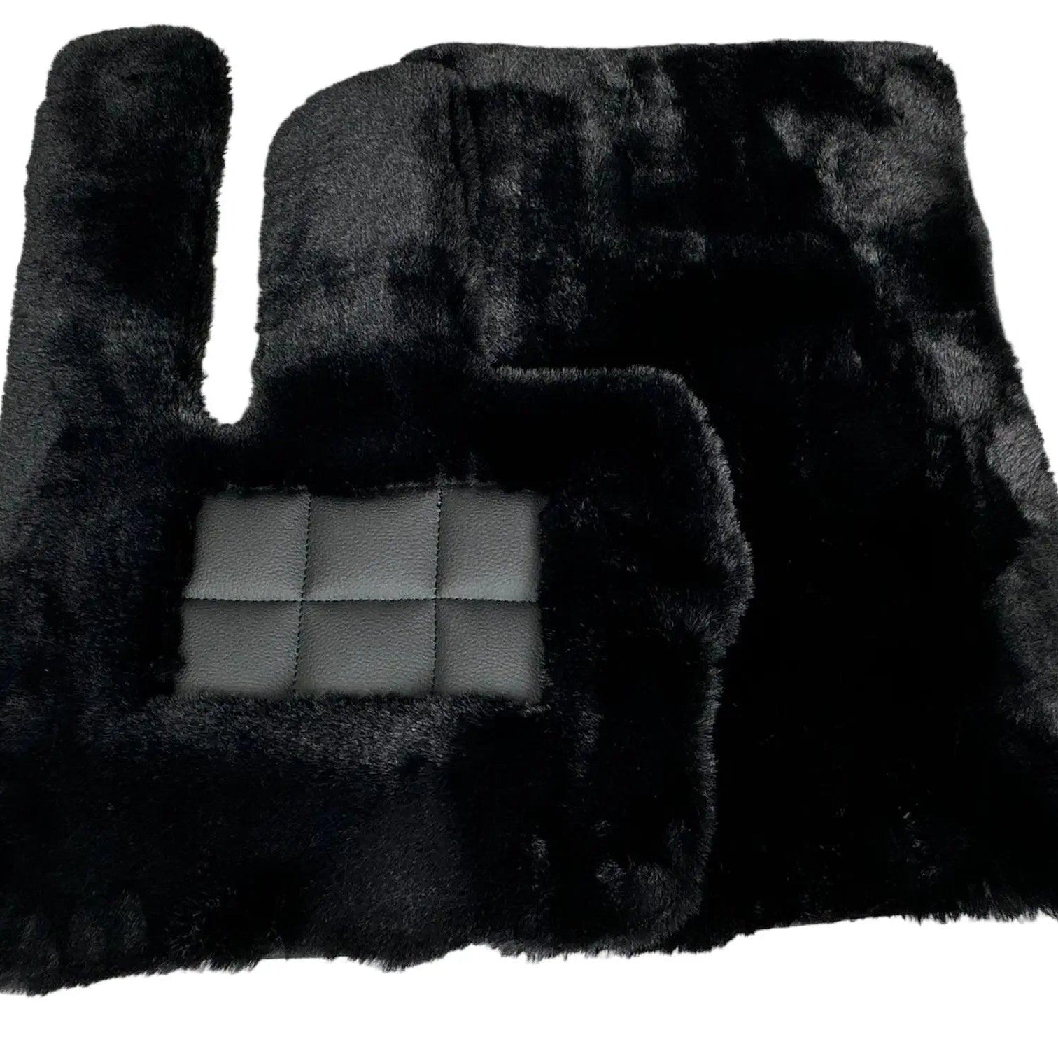 Black Sheepskin Floor Mats For Mercedes Benz E-Class S210 Estate (1996-2003)