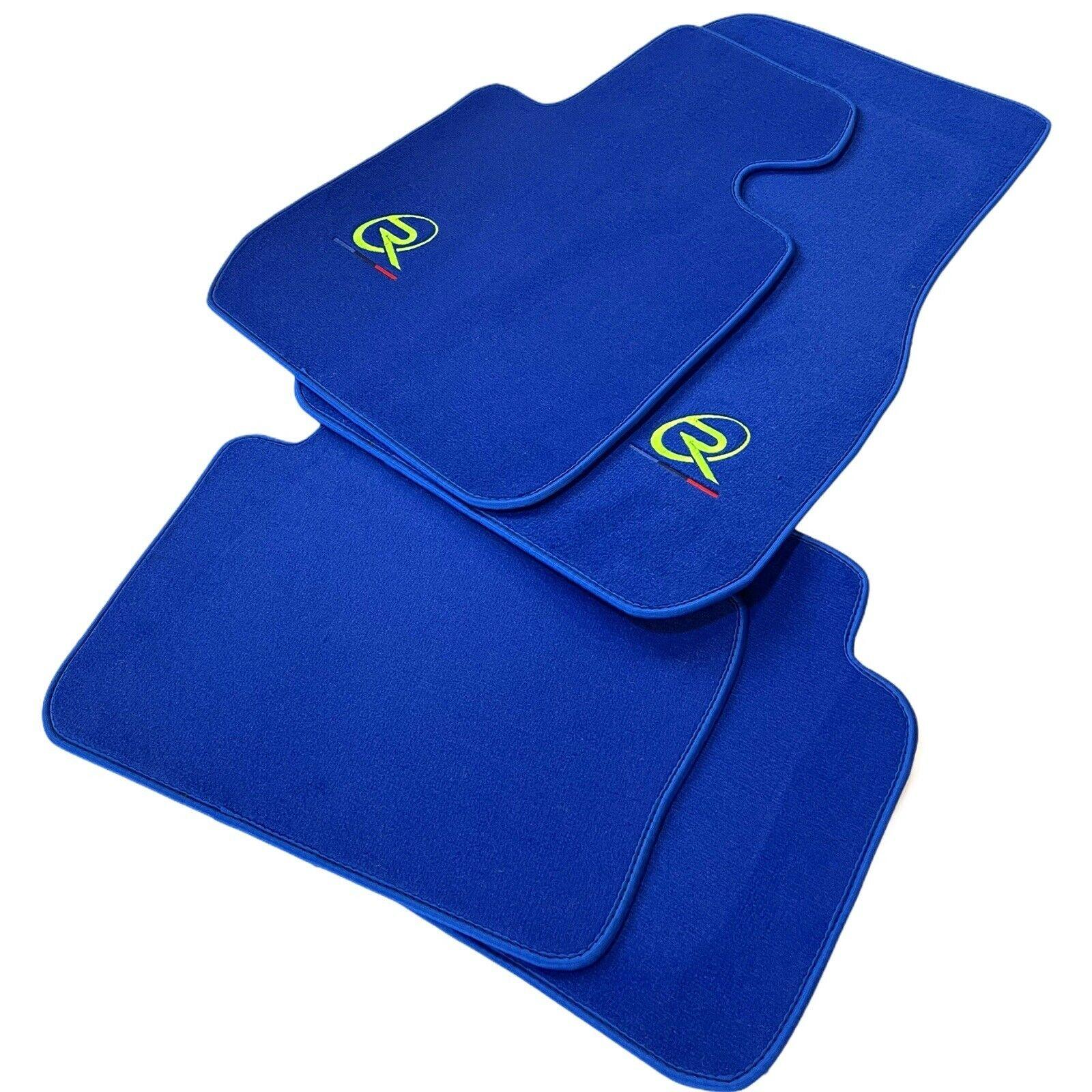 Blue Floor Mats For BMW 3 Series F34 Gt 2013-2020 Tailored Set Perfect Fit - AutoWin