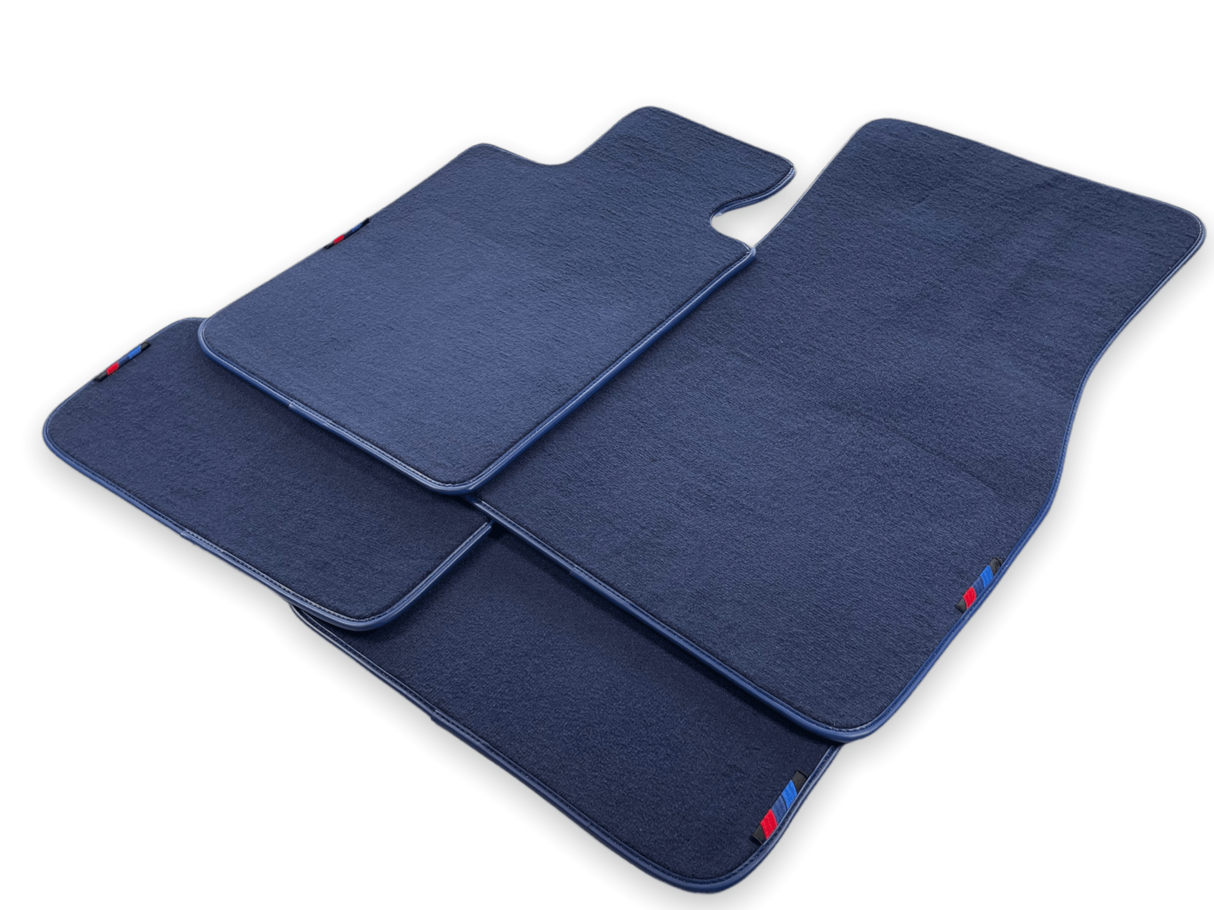 Dark Blue Floor Mats For BMW 1 Series F20 With M Package - AutoWin