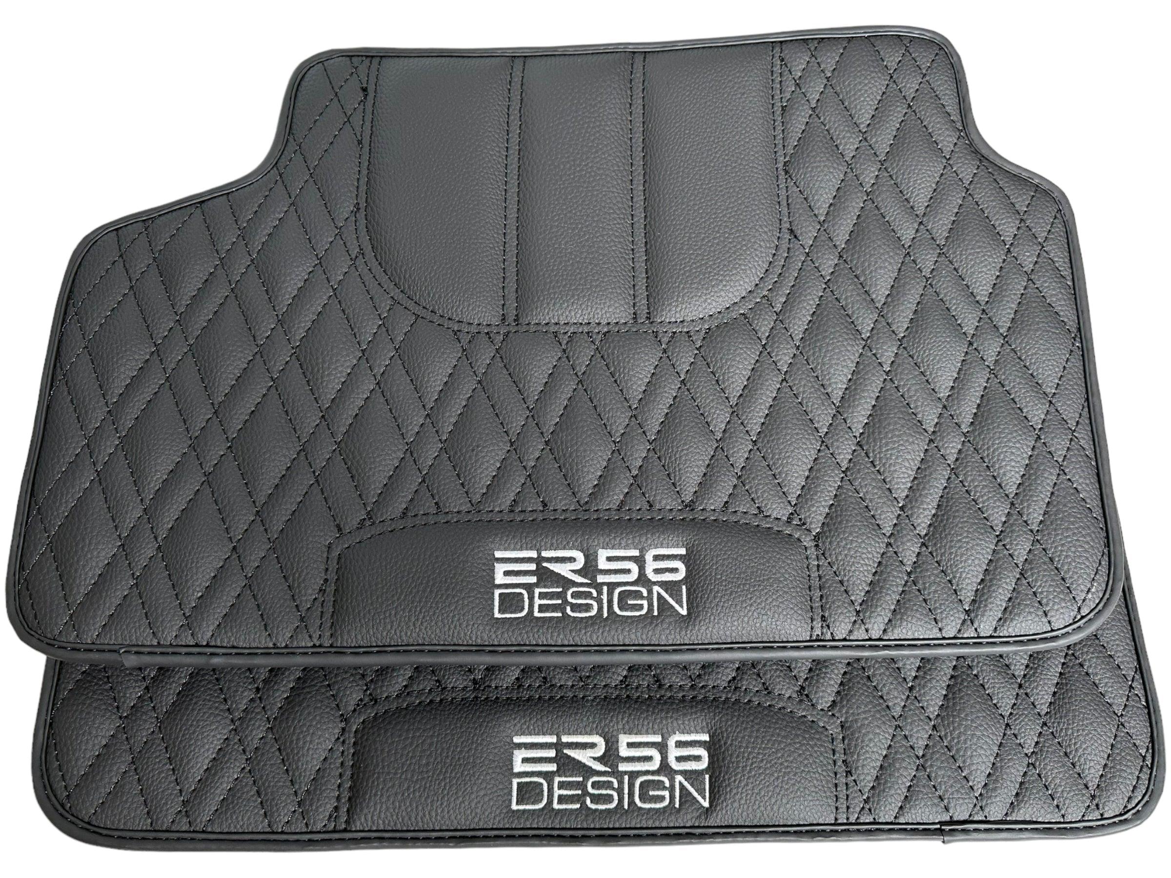 Floor Mats For BMW 3 Series E36 2-door Coupe Black Leather Er56 Design - AutoWin