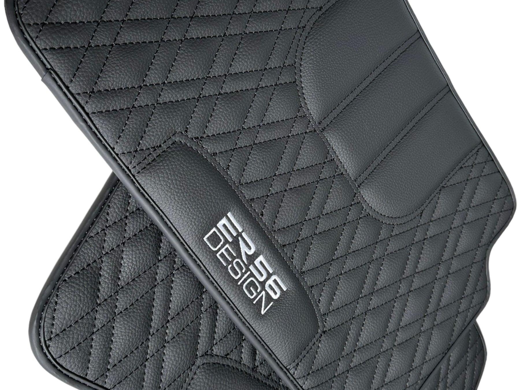 Floor Mats For BMW 4 Series G22 Coupe Black Leather Er56 Design - AutoWin