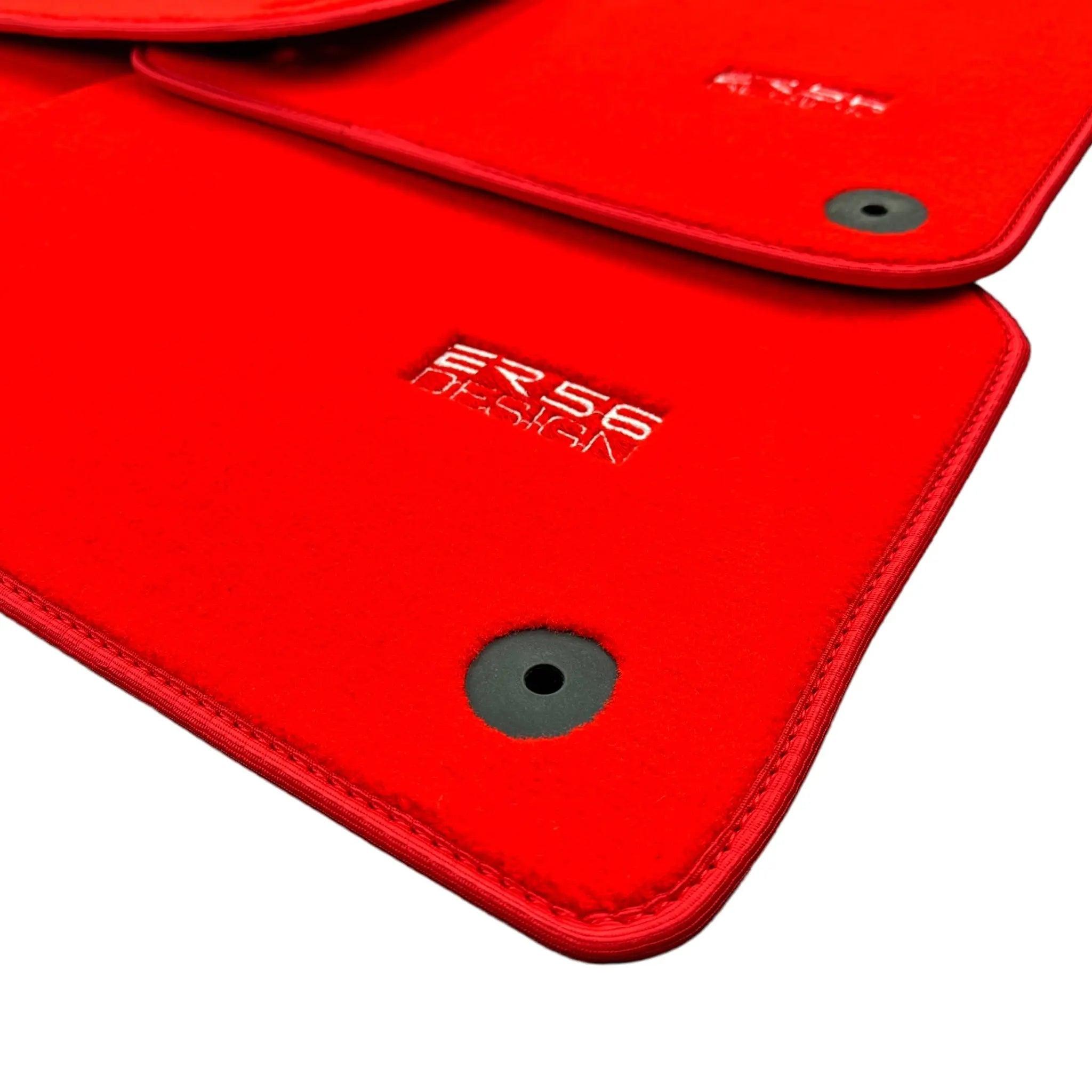 Red Floor Mats for Audi Q2 (2016-2020) | ER56 Design
