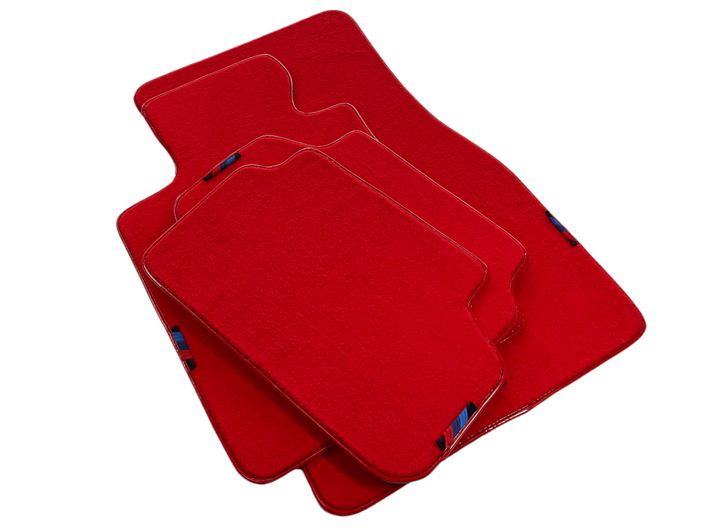 Red Floor Mats For BMW 6 Series E63 With M Package AutoWin Brand - AutoWin