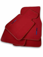 Red Floor Mats For BMW 6 Series F06 Gran Coupe With M Package - AutoWin