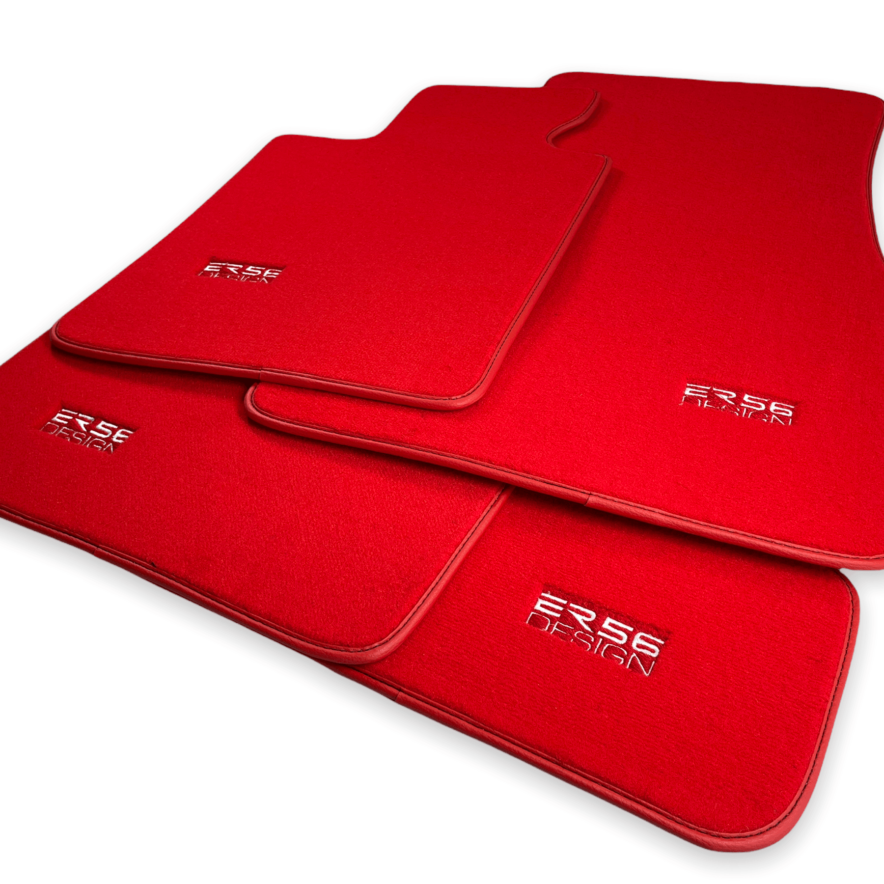 Red Mats For BMW 5 Series E34 Sedan - ER56 Design Brand - AutoWin